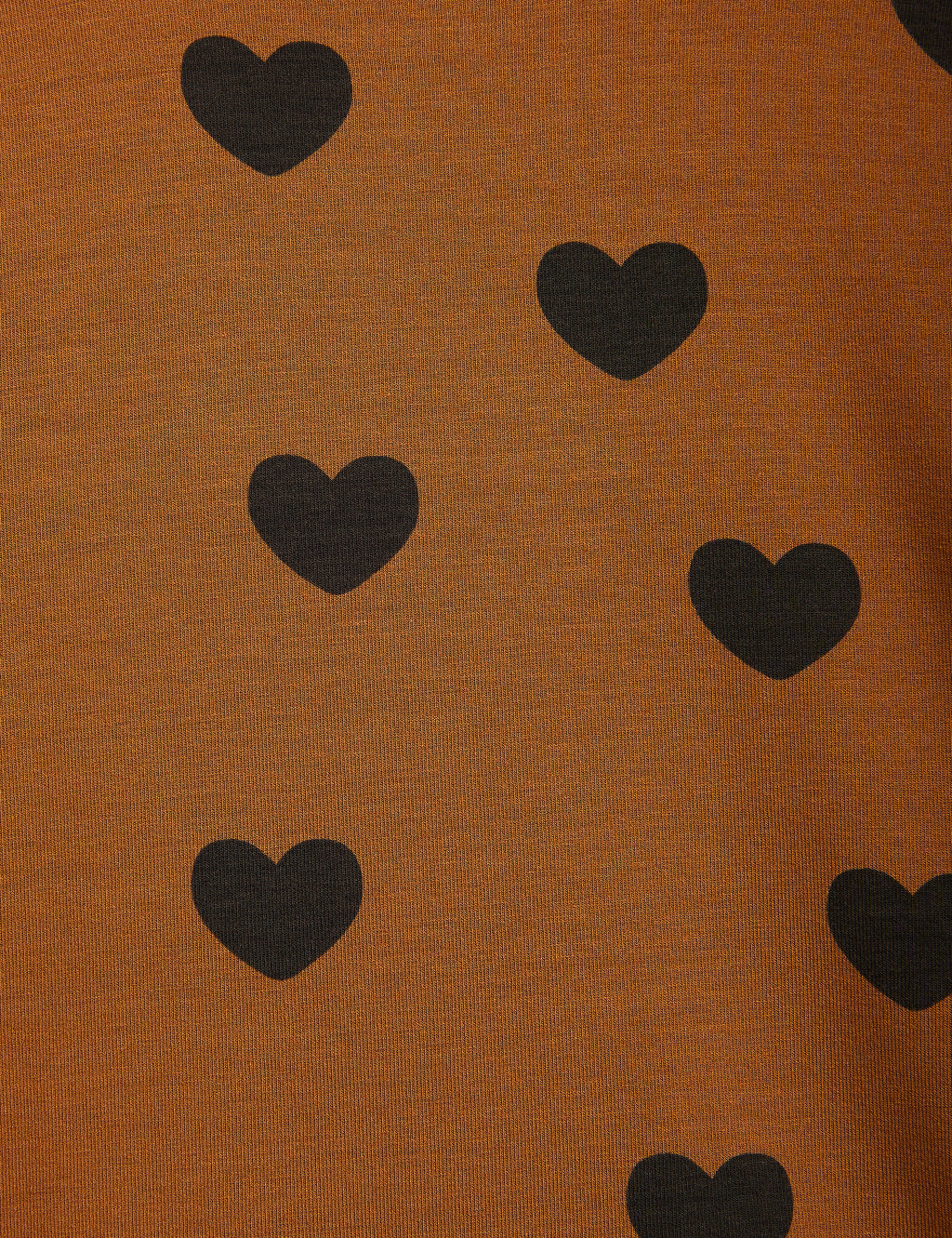 T-shirt brun coeurs