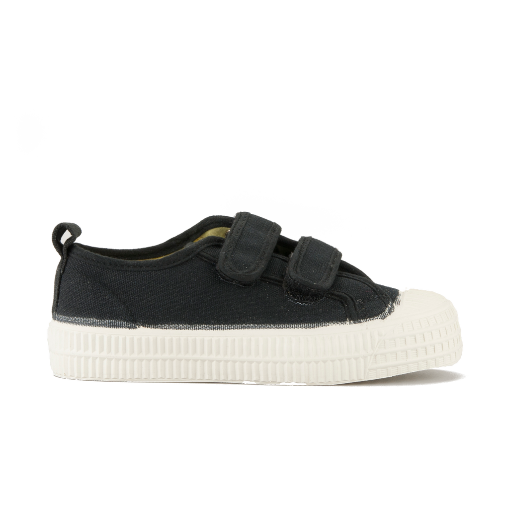 basket enfant novesta Baskets scratchs vegan noir