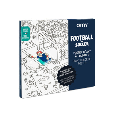 OMY POSTER A COLORIER - FOOTBALL