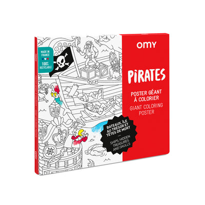  OMY POSTER A COLORIER - PIRATES