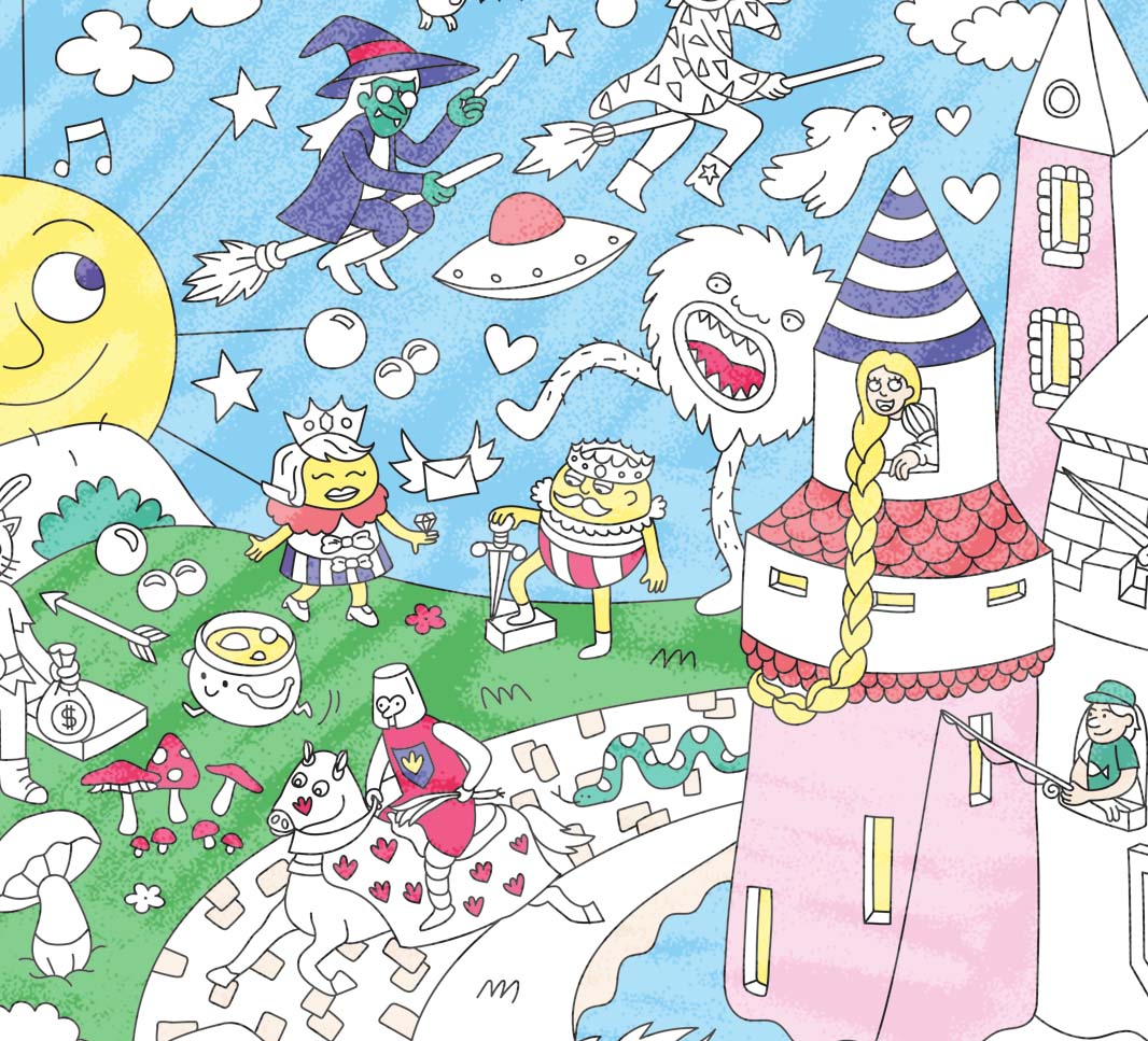 COLORING POSTER - MAGIC