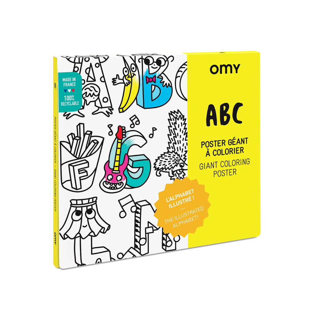 POSTER A COLORIER - ABC OMY