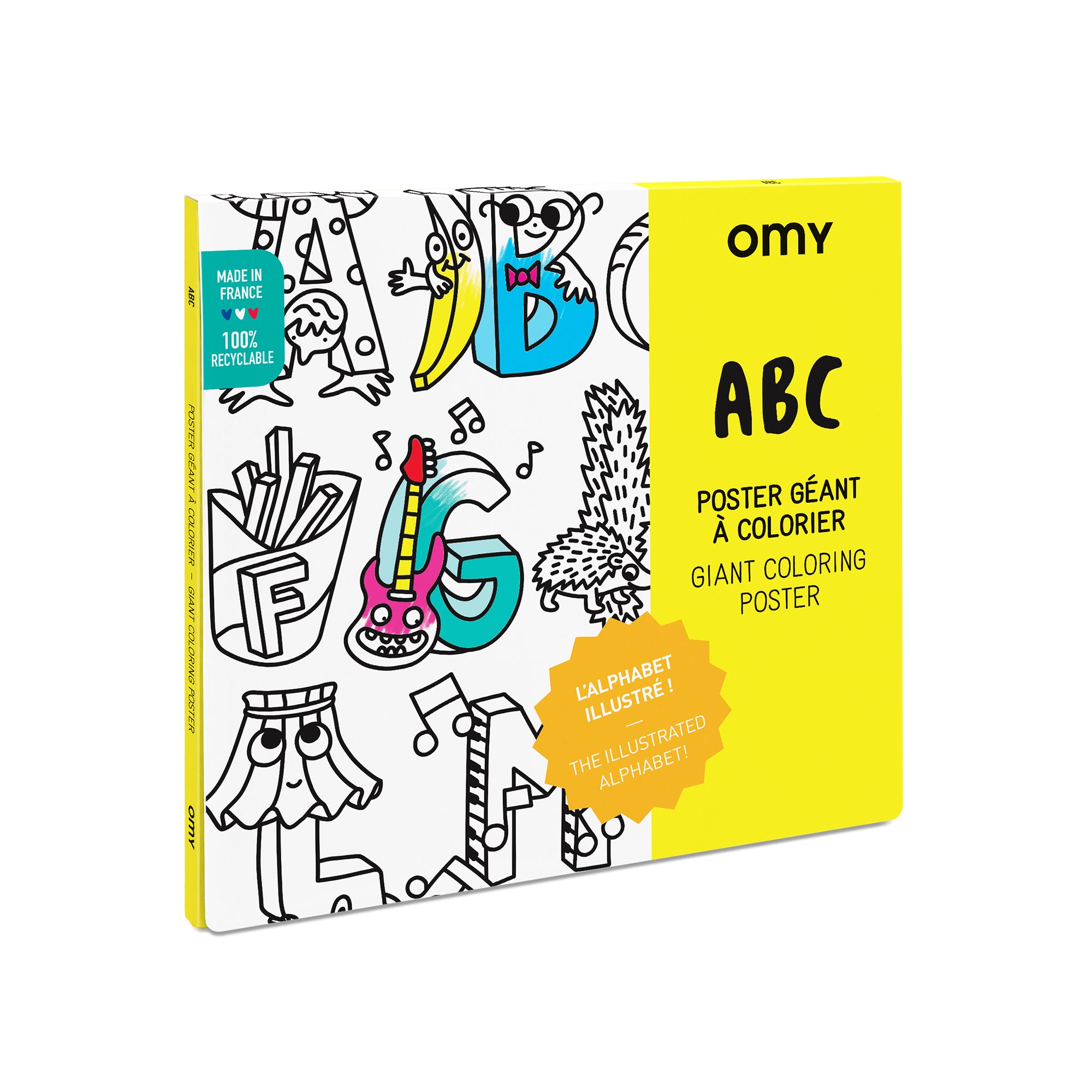 POSTER A COLORIER - ABC OMY