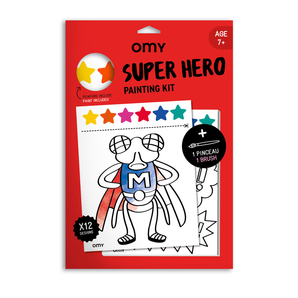 peinture enfants OMY SUPER HERO - PAINTING KIT