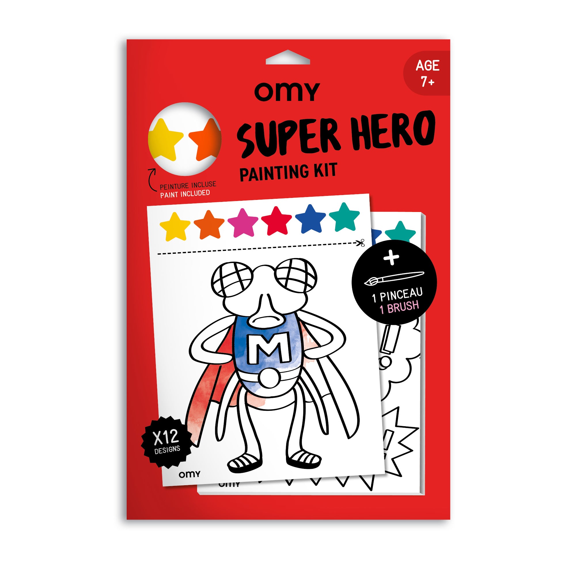 peinture enfants OMY SUPER HERO - PAINTING KIT