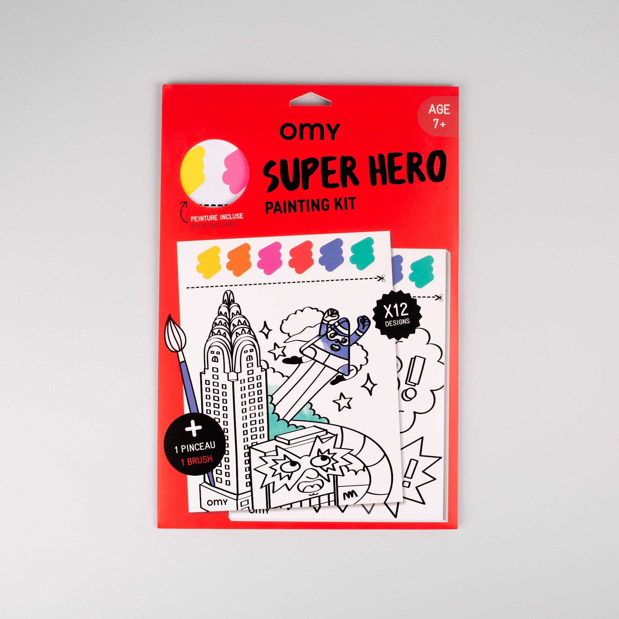 peinture enfants OMY SUPER HERO - PAINTING KIT