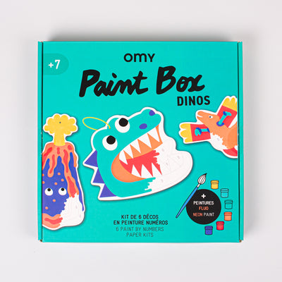 peinture coloriages bio enfants OMY dino paint box