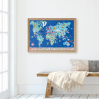 jeu educatif poppik POSTER PÉDAGOGIQUE + 200 STICKERS DRAPEAUX