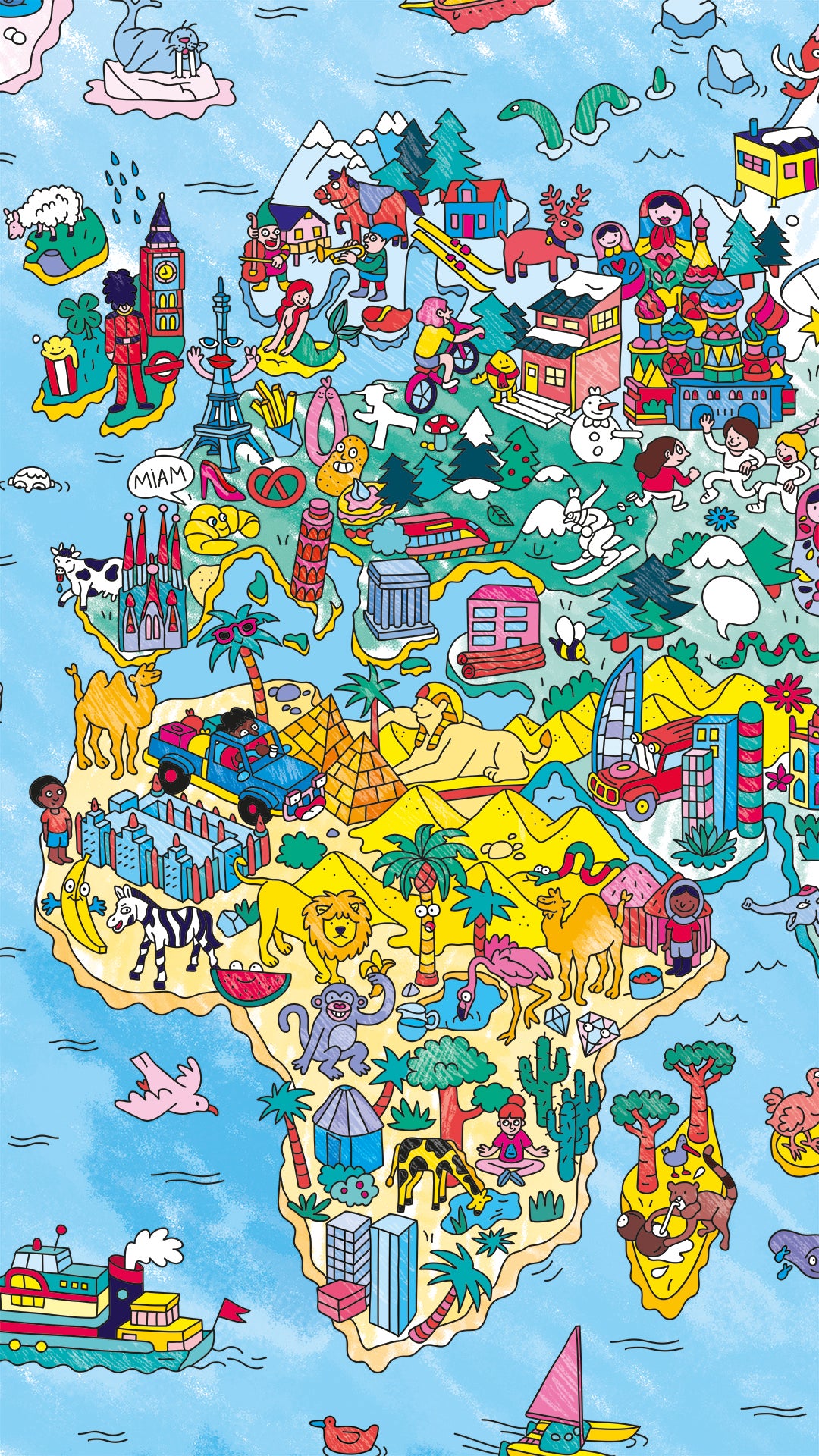 COLORIAGE ENFANT OMY POSTER A COLORIER - ATLAS