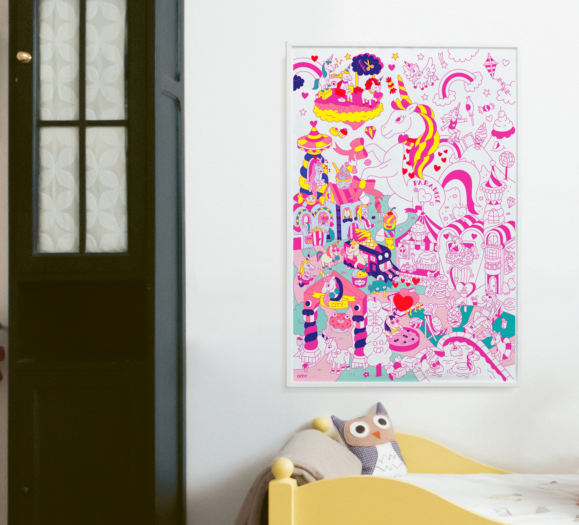 COLORIAGE ENFANT OMY POSTER A COLORIER - LILY