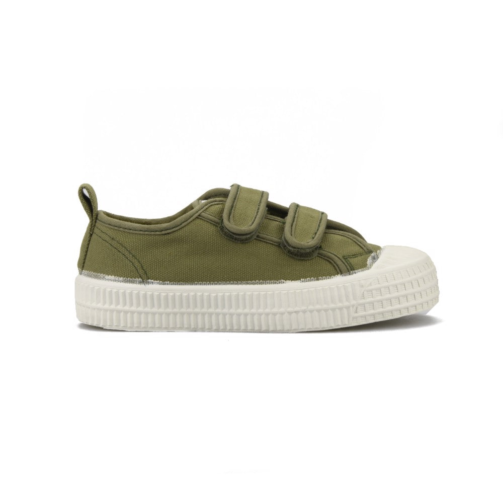 vegan velcro sneakers KhAKI