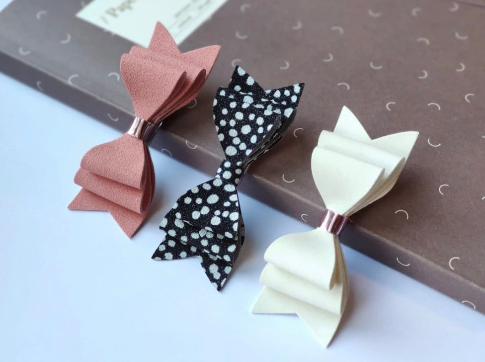 Accessoires cheveux enfants créateur belge gleebee set de 3 noeuds cheveux Serena