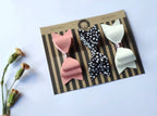 Accessoires cheveux enfants créateur belge gleebee set de 3 noeuds cheveux Serena