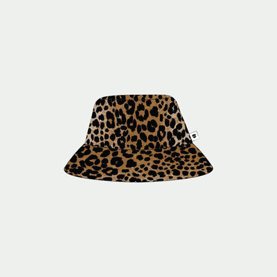 Vêtement enfant bio Maedformini Chapeau coton bio imprimé léopard