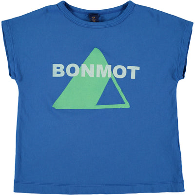 vêtements durable pour enfants bonmot T-shirt tipi coton bio bleu