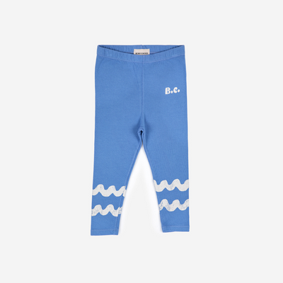 vêtements durables bébés Bobo Choses legging blue waves