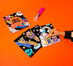 peinture coloriages bio enfants OMY KAWAII COLORIAGE VELOURS