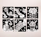 peinture coloriages bio enfants OMY KAWAII COLORIAGE VELOURS