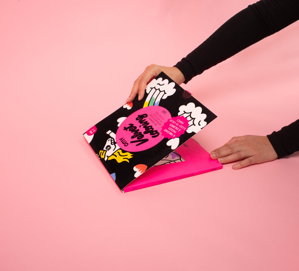 peinture coloriages bio enfants OMY LILY COLORIAGE VELOURS