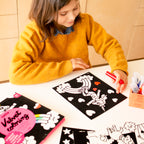 peinture coloriages bio enfants OMY LILY COLORIAGE VELOURS