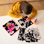 peinture coloriages bio enfants OMY LILY COLORIAGE VELOURS