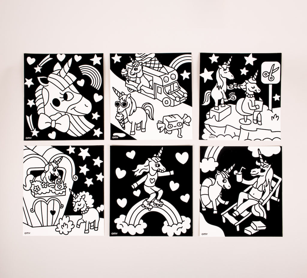 peinture coloriages bio enfants OMY LILY COLORIAGE VELOURS