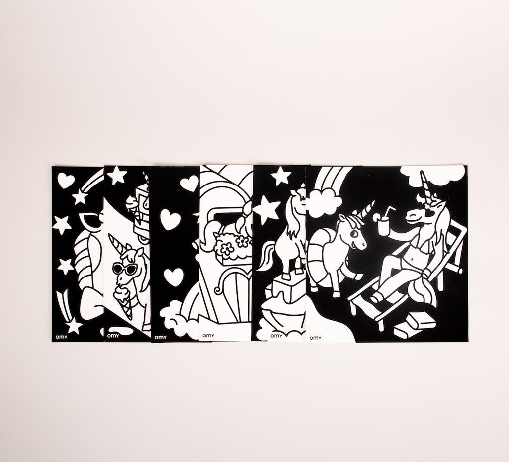 peinture coloriages bio enfants OMY LILY COLORIAGE VELOURS