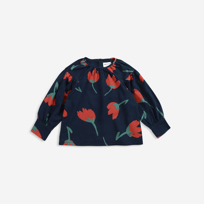 Vêtement durable bobo choses blouse grandes fleurs 