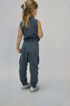 vêtements durables enfants gray label jogging bleu gris