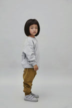 vêtements durables enfants gray label sweat gris 