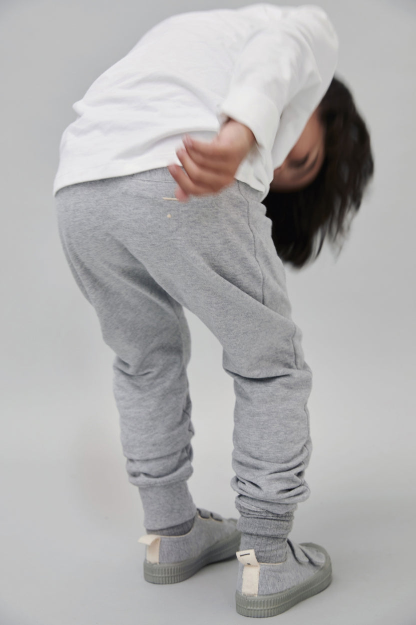 vêtements durables enfants gray label jogging gris