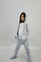 vêtements durables enfants gray label jogging gris
