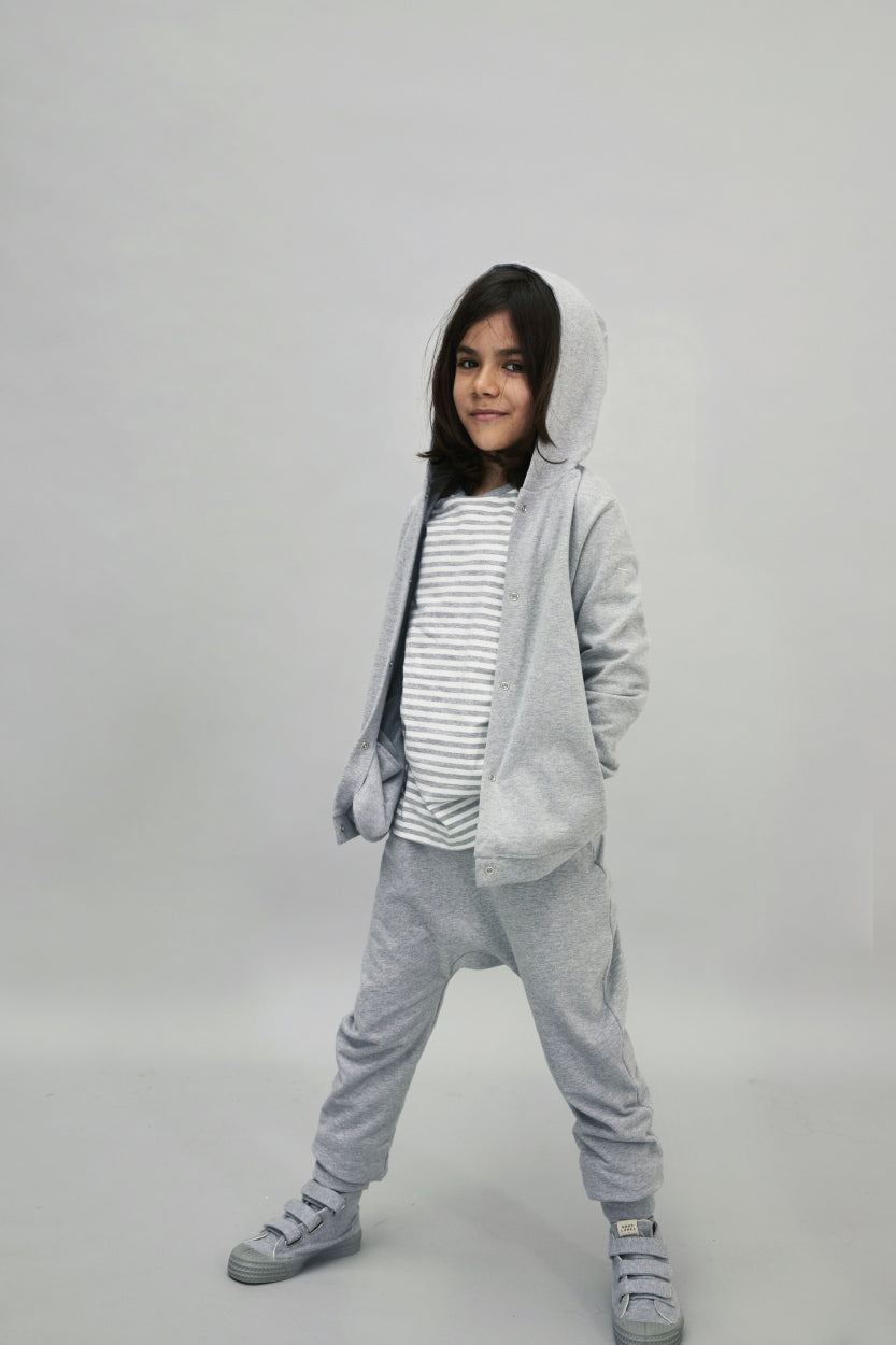 vêtements durables enfants gray label jogging gris