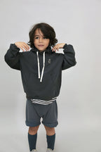 vêtements durables enfants gray label short bleu gris