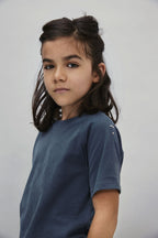vêtements durables enfants gray label t-shirt bleu gris