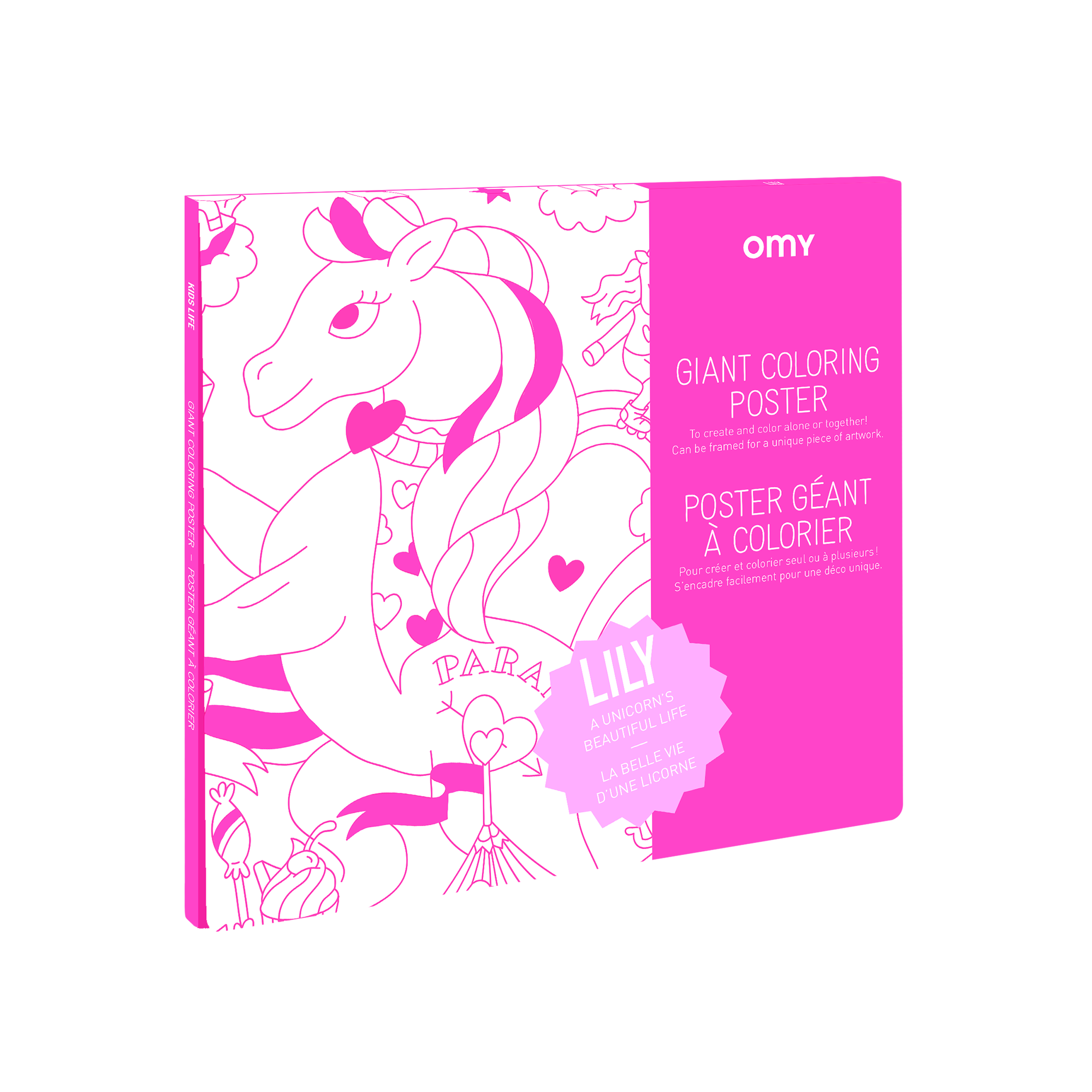 COLORIAGE ENFANT OMY POSTER A COLORIER - LILY