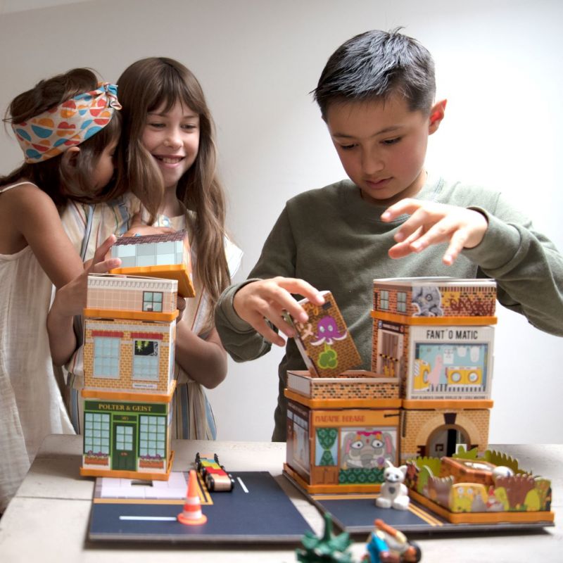 jeu écologique créatif enfant fabulabox mini-ville monsterlane