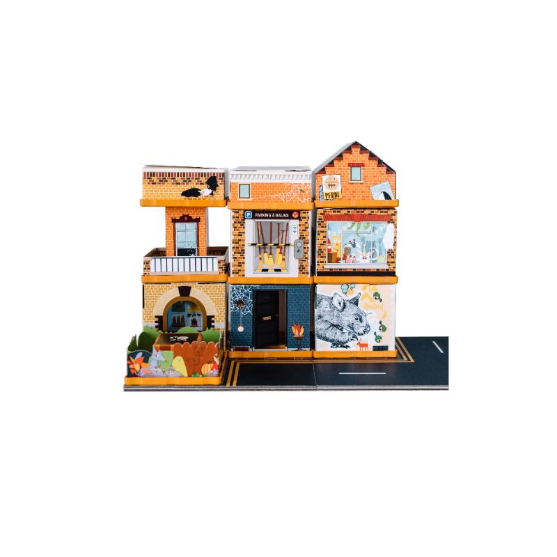 jeu écologique créatif enfant fabulabox mini-ville monsterlane