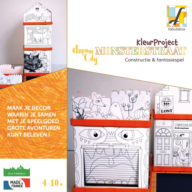 jeu écologique créatif enfant fabulabox mini-ville monsterlane