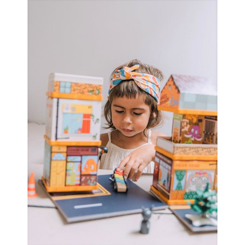 jeu écologique créatif enfant fabulabox mini-ville monsterlane