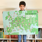 jeu educatif pour enfants poppik POSTER PÉDAGOGIQUE + 60 STICKERS FOOTBALL