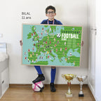 jeu educatif pour enfants poppik POSTER PÉDAGOGIQUE + 60 STICKERS FOOTBALL