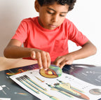 poppik POSTER PÉDAGOGIQUE + 49 STICKERS Astronomie