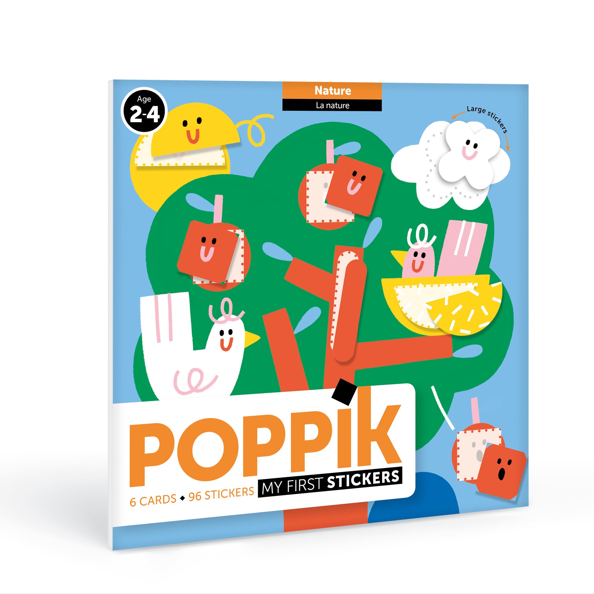 jeu éducatif enfant poppik 6 CARTES + 96 GOMMETTES DANS LA NATURE
