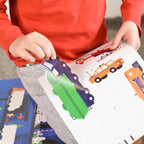 JEU EDUCATIF ENFANT POPPIK POSTER PÉDAGOGIQUE + 44 STICKERS VROUM! LES VÉHICULES !