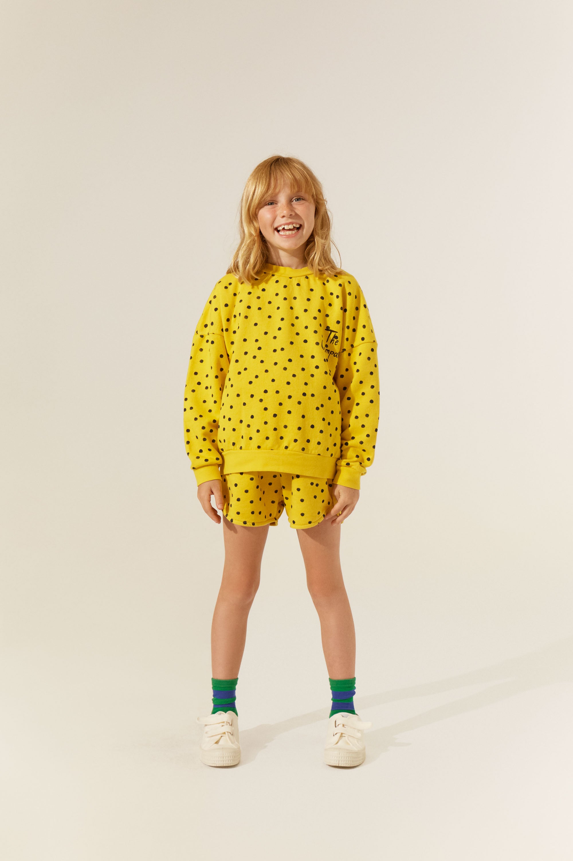vêtements durables enfants the campamento short jaune à pois